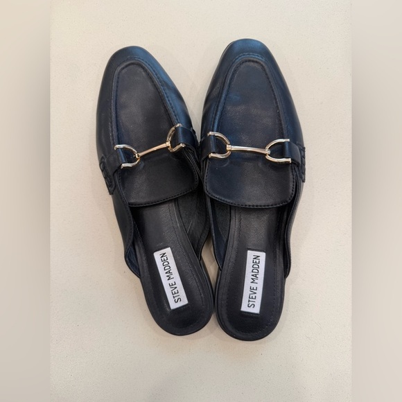 Steve Madden Kandi Black Leather Loafer - Picture 7 of 9